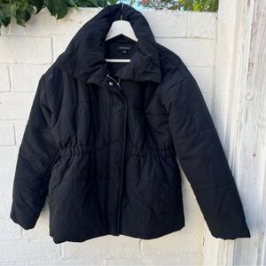 Black padded jacket